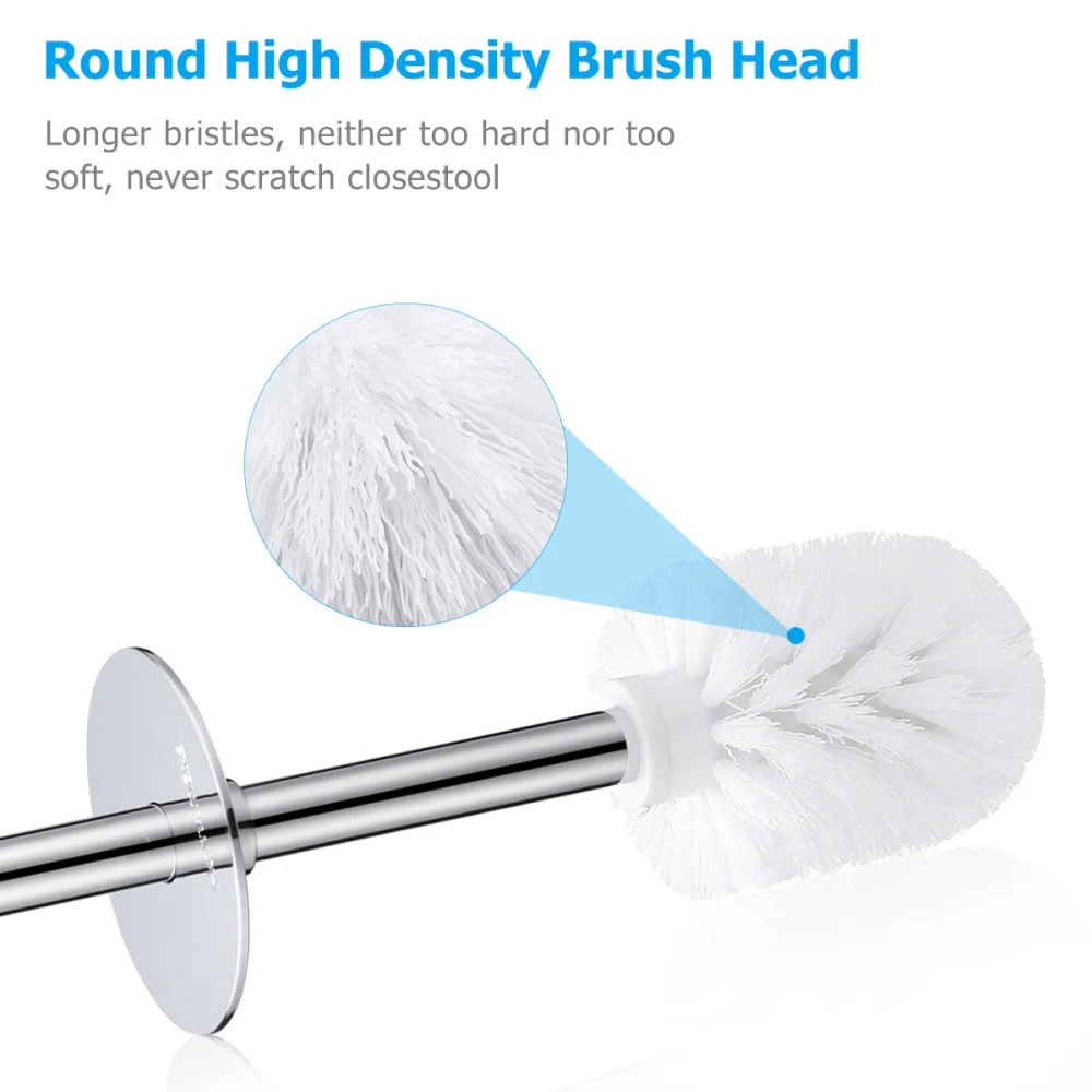 HOMEMAXS Toilet Brush and Holder Set Good Grip Compact Modern Design Toilet Bowl Cleaner Brush Set for Bathroom (White)
HOMEMAXS Toilet Brush and Holder Set Good Grip Compact Modern Design Toilet Bowl Cleaner Brush Set for Bathroom (White)
