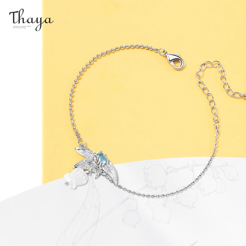 Thaya Cute Floral Bracelet Blue Craystal Fashion Charm Summer Fashion Bracelets For Women Pendant Original Design Jewelry Gift
Thaya Cute Floral Bracelet Blue Craystal Fashion Charm Summer Fashion Bracelets For Women Pendant Original Design Jewelry Gift