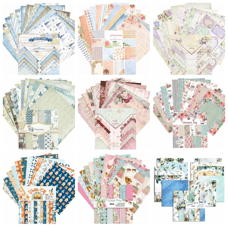 6.6inch 24 Sheet/Set Background Paper Pad Winter Flower Christmas Lattice Pattern Card Paper Crafts Creating Cardstock 2019
6.6inch 24 Sheet/Set Background Paper Pad Winter Flower Christmas Lattice Pattern Card Paper Crafts Creating Cardstock 2019