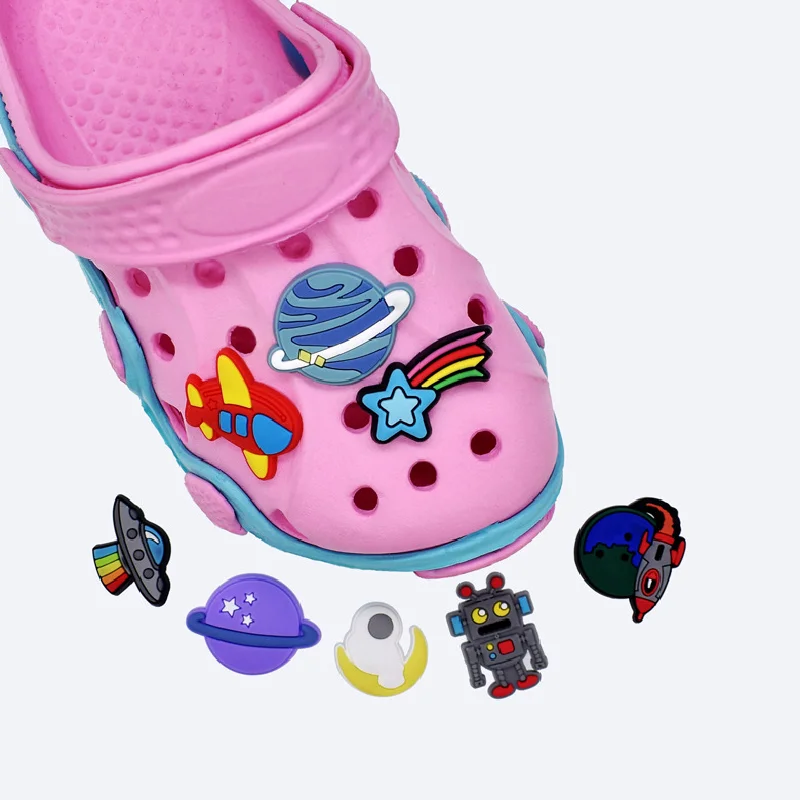 PVC Shoe Charms Accessories Planet UFOEmeteor Astronaut Shoe Decoration Buckles Accessories for Clogs Sandals X-mas Gifts Buckle
PVC Shoe Charms Accessories Planet UFOEmeteor Astronaut Shoe Decoration Buckles Accessories for Clogs Sandals X-mas Gifts Buckle