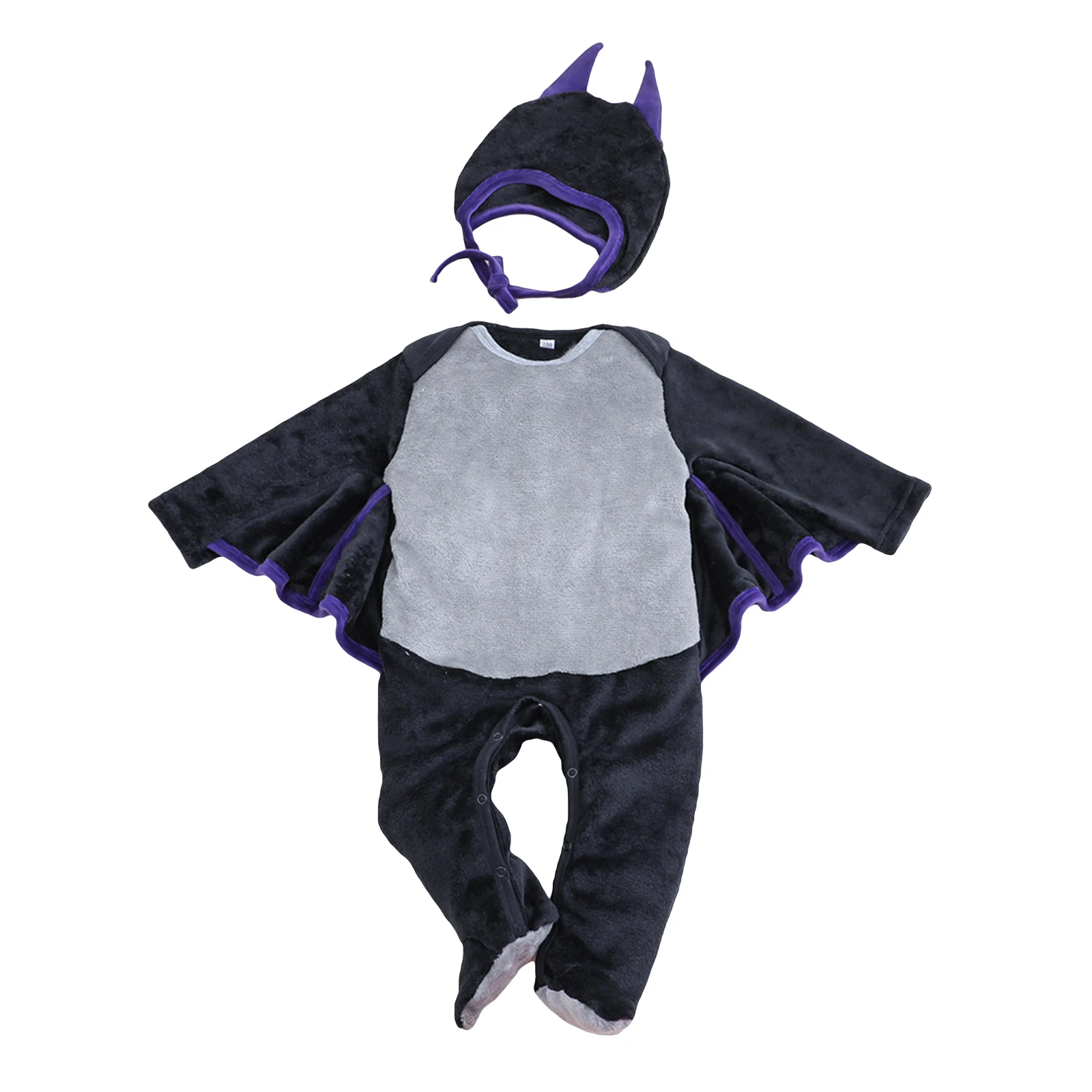 Infant Baby Girl Boy Halloween Bat Clothes Long Sleeve Velvet Romper Jumpsuit with Hat Outfits Costume Fall Winter Outerwear
Infant Baby Girl Boy Halloween Bat Clothes Long Sleeve Velvet Romper Jumpsuit with Hat Outfits Costume Fall Winter Outerwear