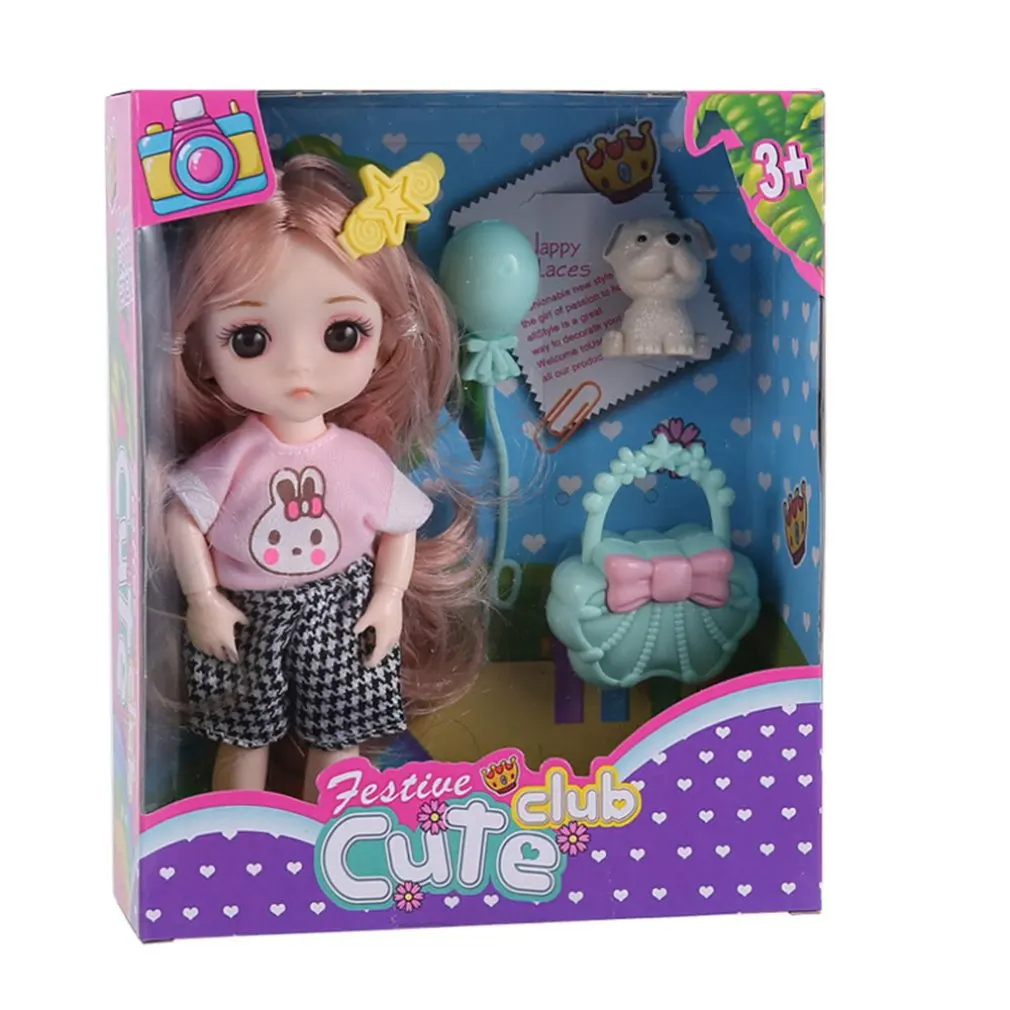 16cm Cute Doll Movable Joint Simulation Shape Exquisite Doll Gift Box Suitable For Girl Various Shapes DIY Girl Toy Gift
16cm Cute Doll Movable Joint Simulation Shape Exquisite Doll Gift Box Suitable For Girl Various Shapes DIY Girl Toy Gift
