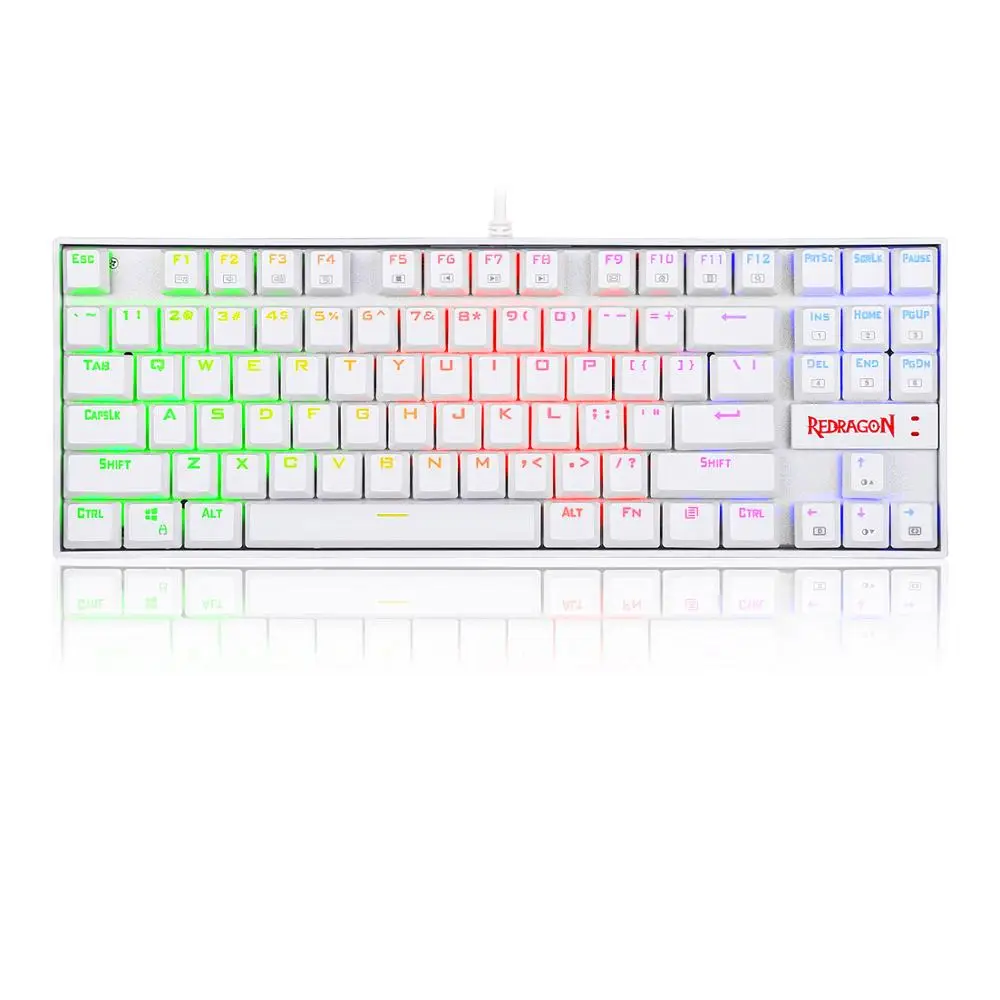 Механическая игровая клавиатура Redragon K552, компактная, 60% дюйма, 87 клавиш, Kumara, проводные переключатели Cherry MX Blue, эквивалент геймеру Windows PC
Механическая игровая клавиатура Redragon K552, компактная, 60% дюйма, 87 клавиш, Kumara, проводные переключатели Cherry MX Blue, эквивалент геймеру Windows PC