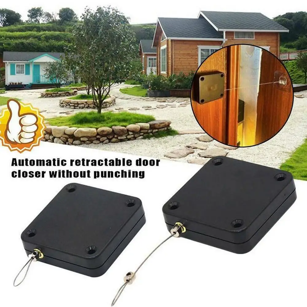 ABS Punchfree Automatic Sensor Door Closer 6.35 X6.35X1.75CM 3M Glue Is Installed Without Holes Household Door Closer Tools
ABS Punchfree Automatic Sensor Door Closer 6.35 X6.35X1.75CM 3M Glue Is Installed Without Holes Household Door Closer Tools