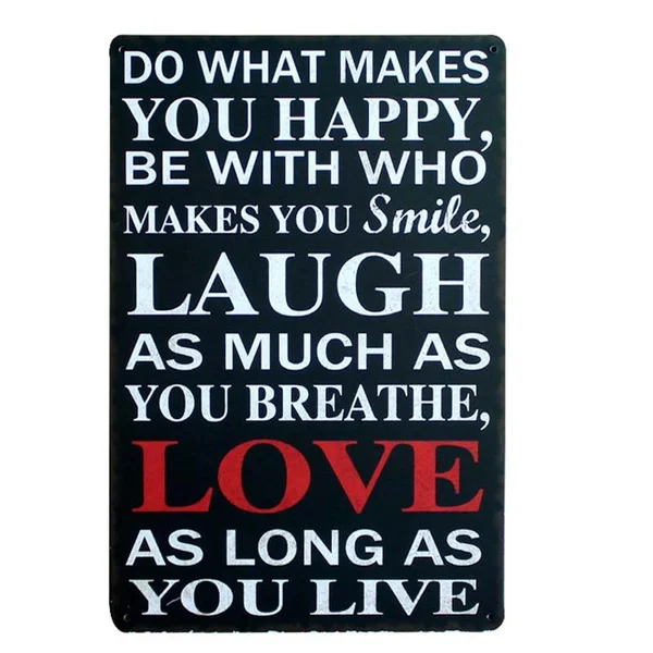New Love Motto Metal Tin Sign House Wall Decor Tin Sign Vintage Home Decor Painting Fashion Metal
New Love Motto Metal Tin Sign House Wall Decor Tin Sign Vintage Home Decor Painting Fashion Metal