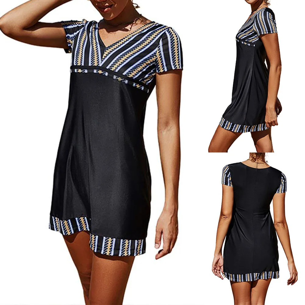 Women V Neck Swimwear Bathing Suit Bikini Set Tankini Summer Beachwear Swimdress
Women V Neck Swimwear Bathing Suit Bikini Set Tankini Summer Beachwear Swimdress