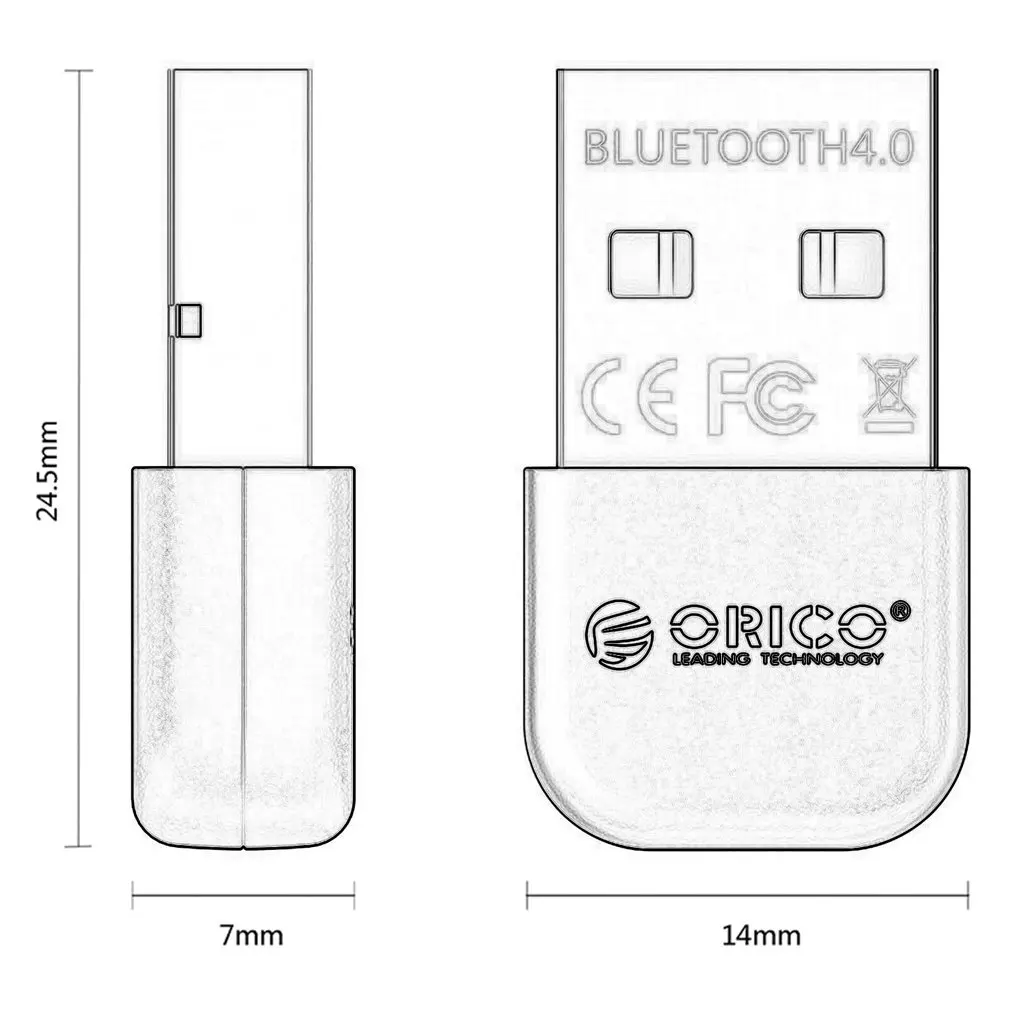 ORICO BTA-403 Bluetooth Adapter 4.0 USB Dongle Music Sound Receiver Mini Transmitter For Phone Tablet | Мобильные телефоны и