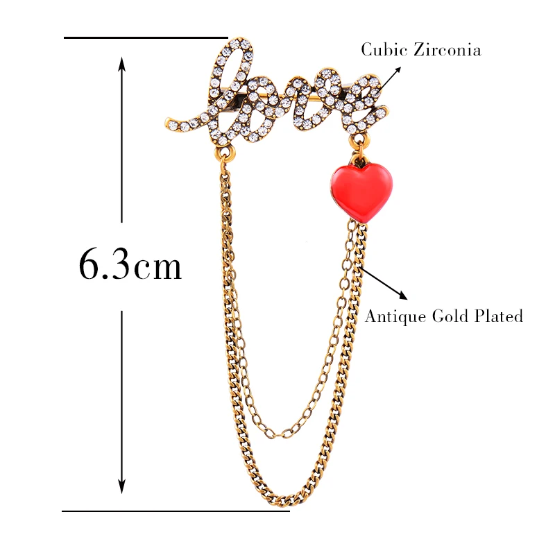 SINLEERY Unique Red Enamel Heart Crystal Love Letter Tassels Pin Brooches For Women Female Retro Jewelry Accessories XZ209 SSK 
SINLEERY Unique Red Enamel Heart Crystal Love Letter Tassels Pin Brooches For Women Female Retro Jewelry Accessories XZ209 SSK
