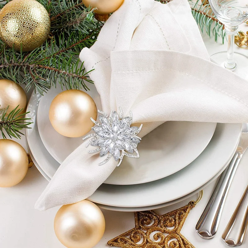 12 Pieces Napkin Rings Lotus Napkin Holder Christmas Serviette Buckles Holder Floral Rhinestone for Wedding Table Decor 
12 Pieces Napkin Rings Lotus Napkin Holder Christmas Serviette Buckles Holder Floral Rhinestone for Wedding Table Decor