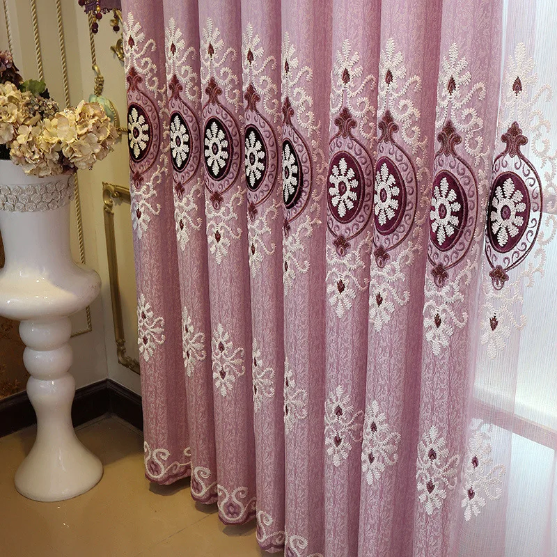 European Classical Embroidery Curtains Modern Minimalist for Living Room Bedroom Floor Water-soluble Embroidery Curtains Valance
European Classical Embroidery Curtains Modern Minimalist for Living Room Bedroom Floor Water-soluble Embroidery Curtains Valance