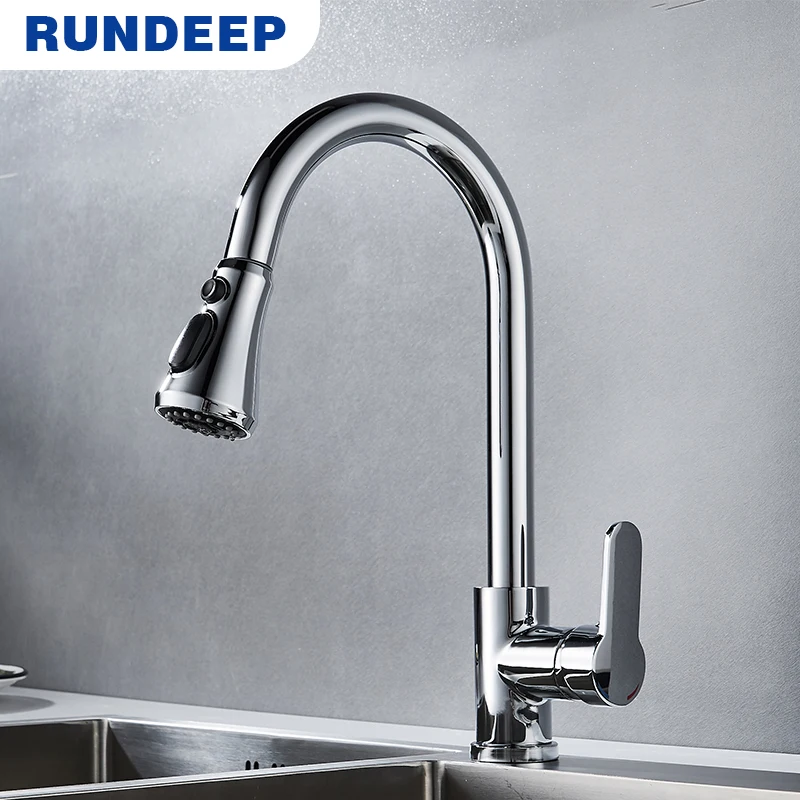 Современный хромированный черный кухонный смеситель RUNDEEP, смеситель для холодной и горячей воды
Современный хромированный черный кухонный смеситель RUNDEEP, смеситель для холодной и горячей воды