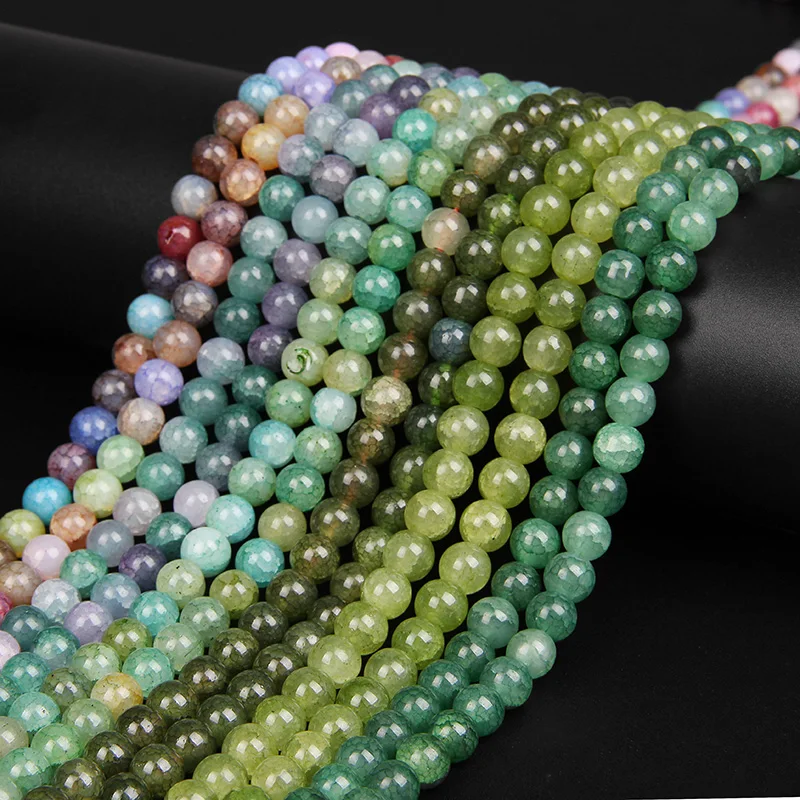 Round 8mm Natural Stone Bead Rock Loose Green Cracked Agates Beads for Bracelet Jewelry Making Findings DIY Crafts Accessories
Round 8mm Natural Stone Bead Rock Loose Green Cracked Agates Beads for Bracelet Jewelry Making Findings DIY Crafts Accessories