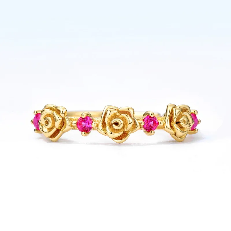 Fairy tale world rose wreath ring 925 sterling silver red zircon princess ring for women DIY fine jewelry gift free shipping hot
Fairy tale world rose wreath ring 925 sterling silver red zircon princess ring for women DIY fine jewelry gift free shipping hot