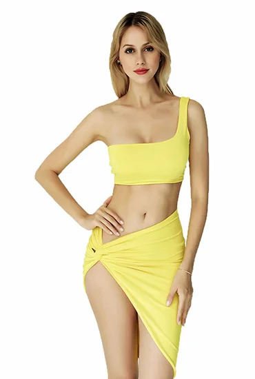 Sexy Party 2 Piece Set Off Shoulder Draped One Shoulder Crop Top&High Slit Twist Side Split Maxi Skirt Set Women Skinny Outfits
Sexy Party 2 Piece Set Off Shoulder Draped One Shoulder Crop Top&High Slit Twist Side Split Maxi Skirt Set Women Skinny Outfits