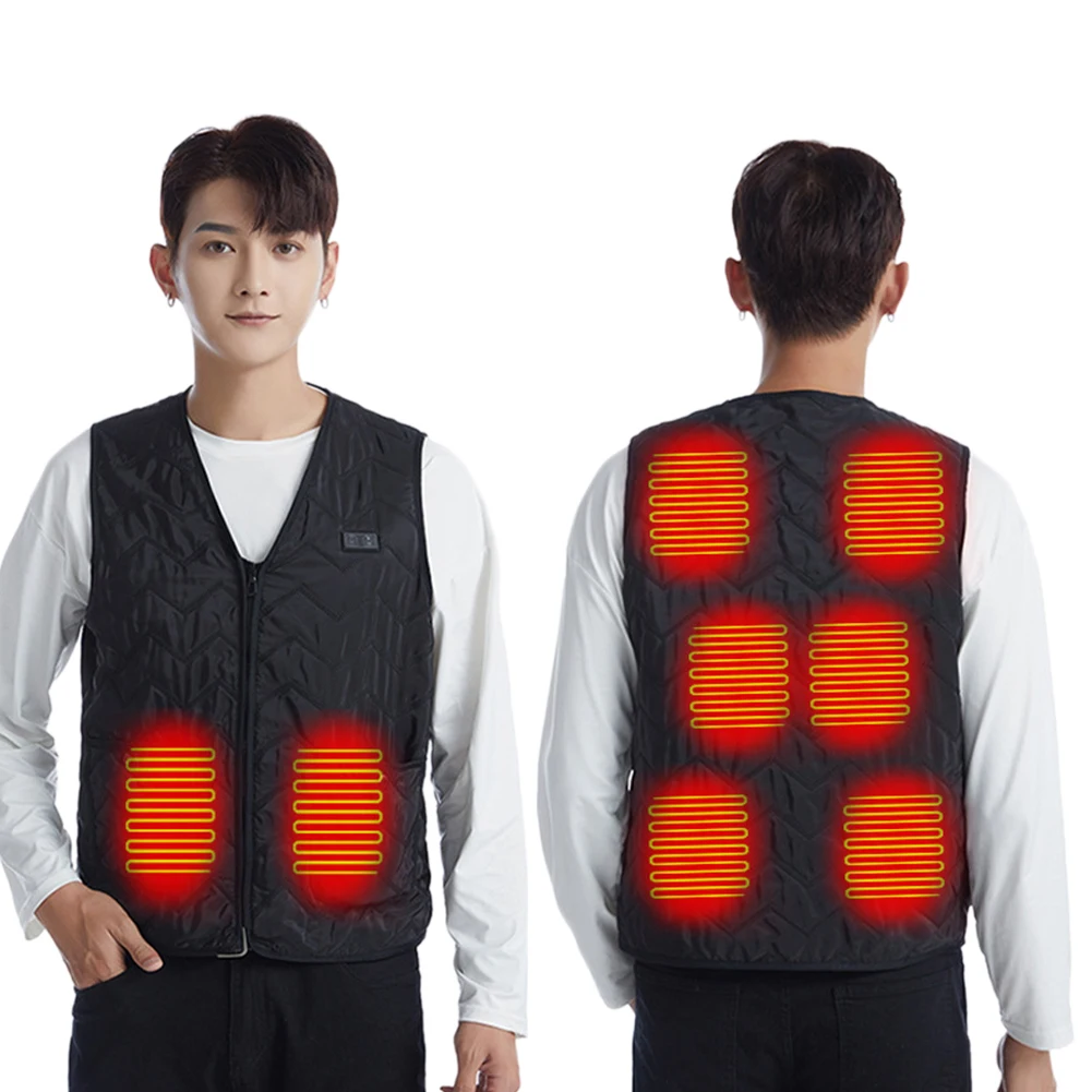 8 9 Heating Zone V-neck Heated Vest Men Women USB Heated Sleeveless Jacket Thermal Vest Winter Warm Heat Clothes Jacket heated
8 9 Heating Zone V-neck Heated Vest Men Women USB Heated Sleeveless Jacket Thermal Vest Winter Warm Heat Clothes Jacket heated