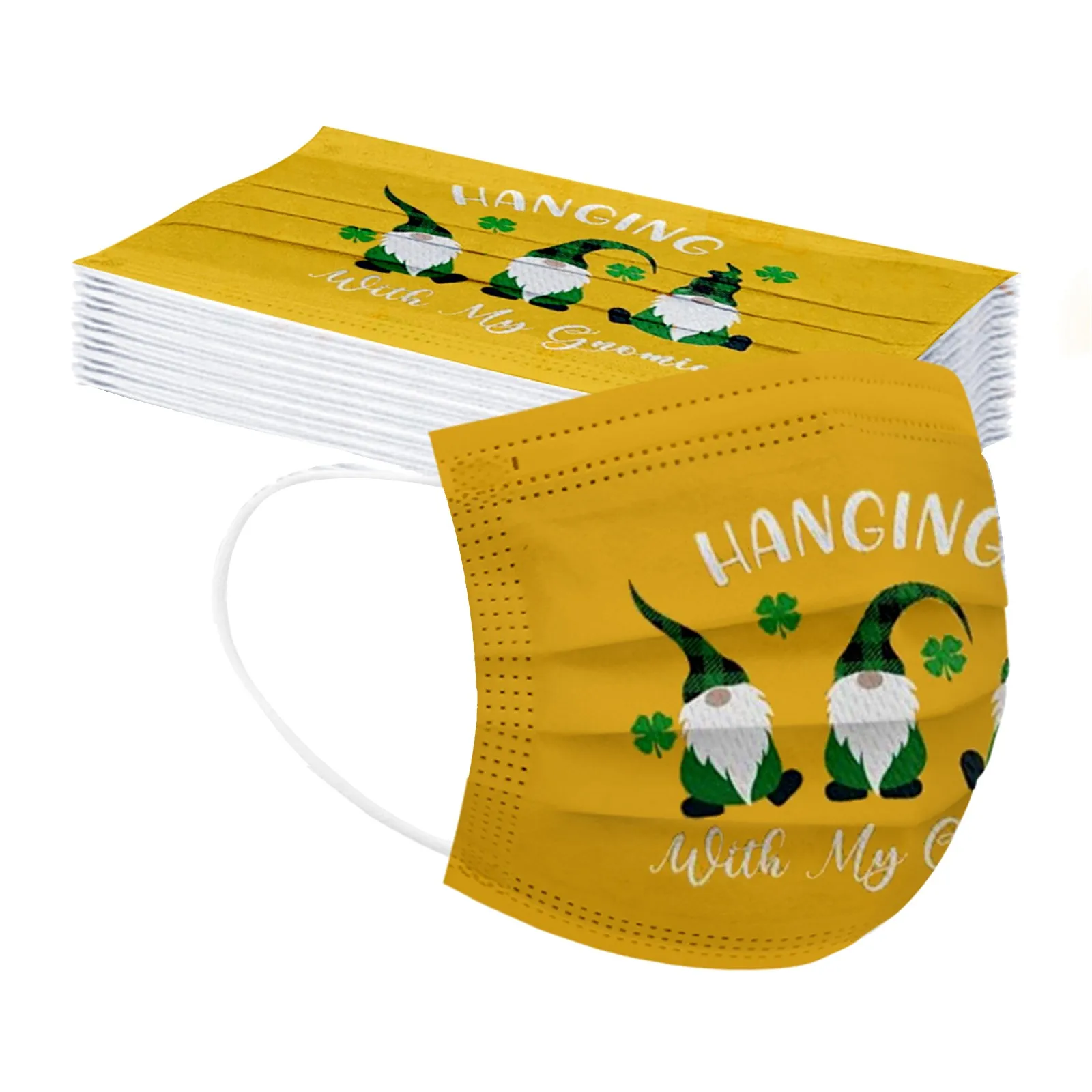 50pcs Mascarillas Cartoon Printed Face Mask Cute Masks Disposable Filters Adult Mouth Mask St. Patrick's Day Mouth Cap Masques
50pcs Mascarillas Cartoon Printed Face Mask Cute Masks Disposable Filters Adult Mouth Mask St. Patrick's Day Mouth Cap Masques