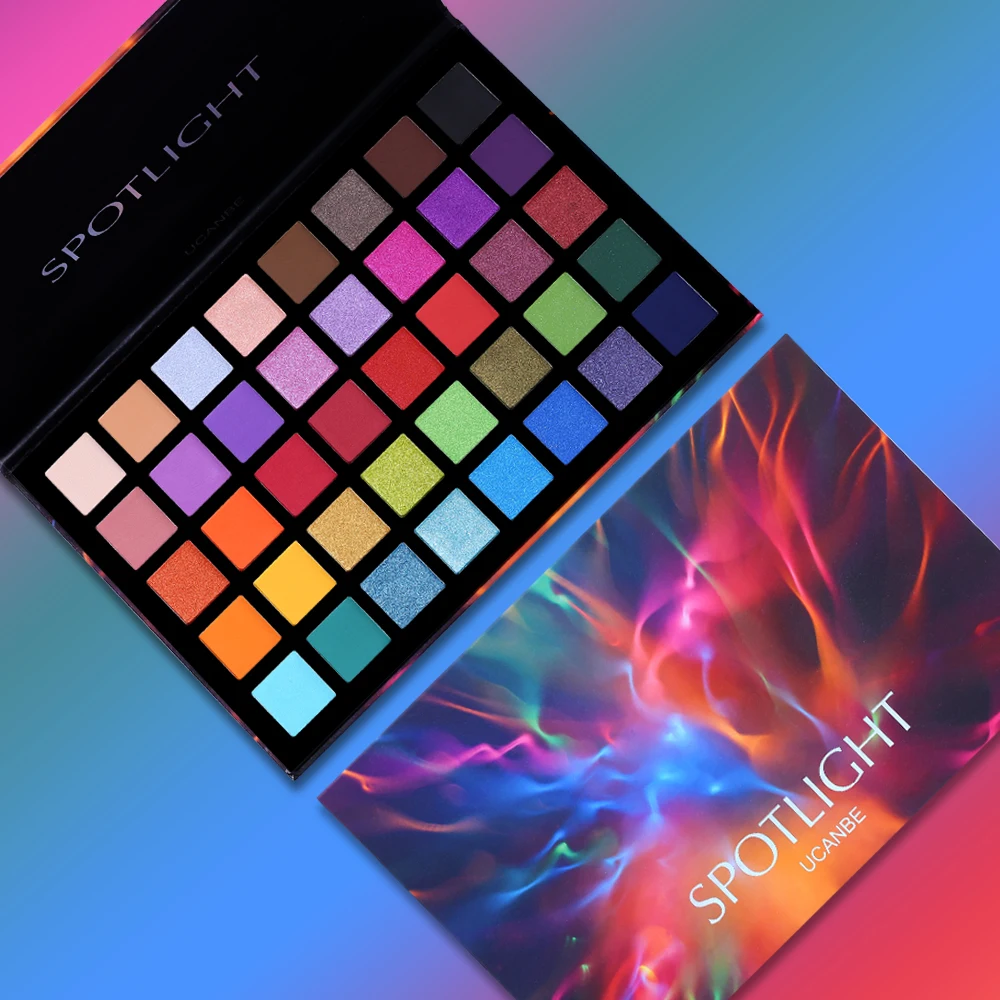 Spotlight 40 Color Eye Shadow Palette Colorful Artist Shimmer Glitter Matte Pigmented Powder Pressed Eyeshadow Makeup Kit
Spotlight 40 Color Eye Shadow Palette Colorful Artist Shimmer Glitter Matte Pigmented Powder Pressed Eyeshadow Makeup Kit