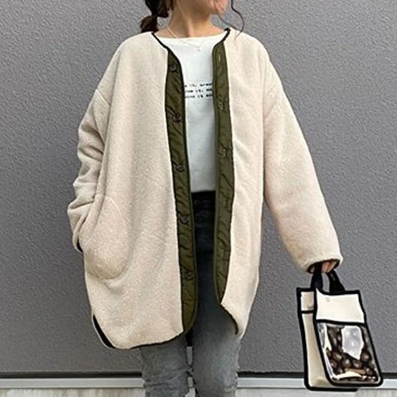 Women's Cotton Padded Jacket 2021 Female Korean Style Temperament Jackets For Fall/winter 2021 New Pocket Parkas Ladies Overcoat
Women's Cotton Padded Jacket 2021 Female Korean Style Temperament Jackets For Fall/winter 2021 New Pocket Parkas Ladies Overcoat