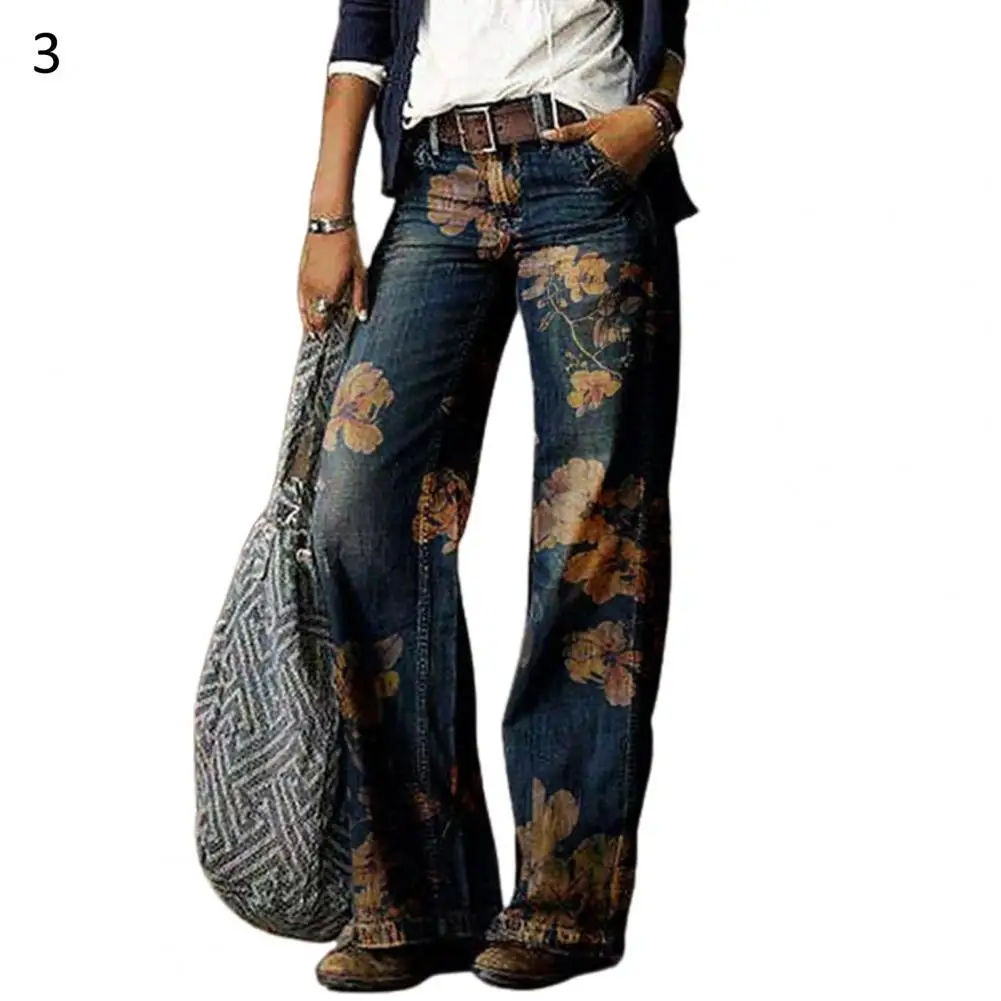 Plus Size Vintage Denim Jeans Women Retro High Waist Wide Leg Floral Print Long Loose Jeans Pants Trousers
Plus Size Vintage Denim Jeans Women Retro High Waist Wide Leg Floral Print Long Loose Jeans Pants Trousers