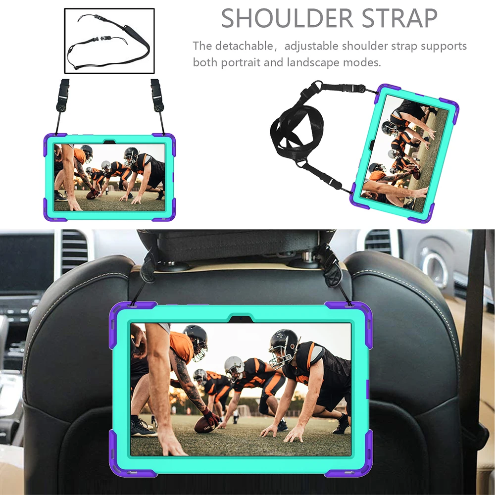 Shockproof Funda Capa Case for Samsung Tab A7 10.4" 2020 SM-T500 T500 T505 T507 Tablet Kids Safe Silicone Cover +shoulder Strap
Shockproof Funda Capa Case for Samsung Tab A7 10.4" 2020 SM-T500 T500 T505 T507 Tablet Kids Safe Silicone Cover +shoulder Strap