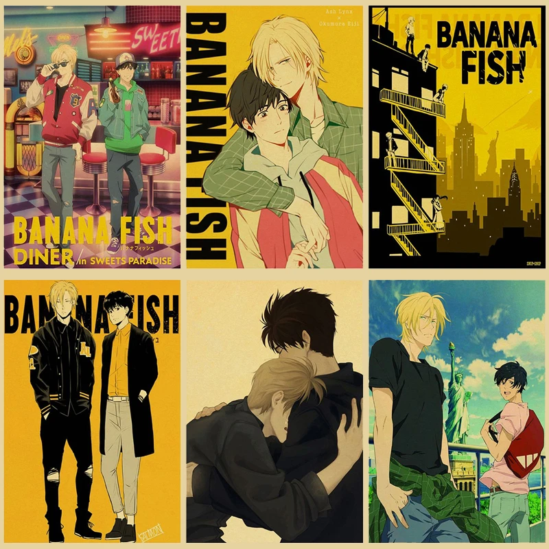 BANANA FISH Retro Poster Anime Figure Aesthetic Paintings Home Decoration Bedroom Room Decor On The Wall Decor Art Posters Manga
BANANA FISH Retro Poster Anime Figure Aesthetic Paintings Home Decoration Bedroom Room Decor On The Wall Decor Art Posters Manga
