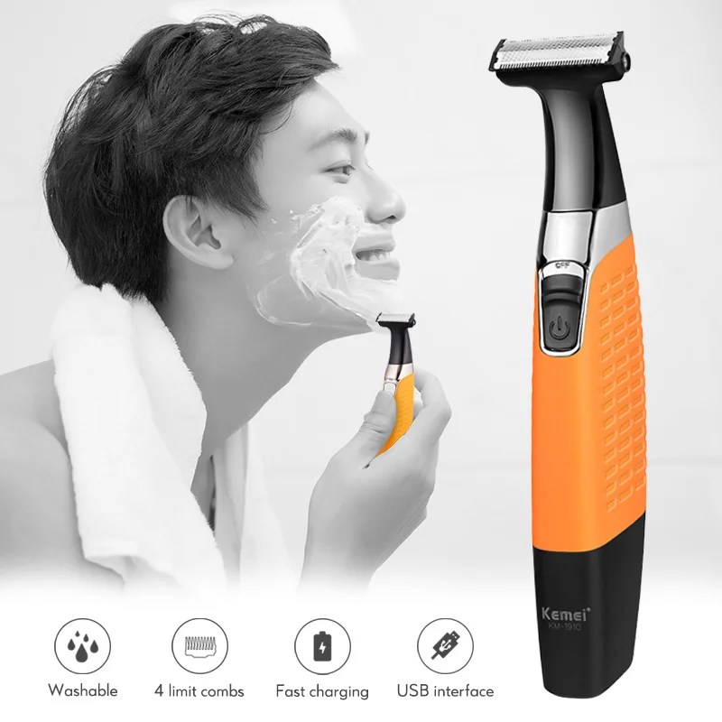 Kemei USB Body Shaving Machine Fast Feed Face Eyebrow Underarm Leg Cutter Electric Razor One Blade Travel Men Beard Shaver
Kemei USB Body Shaving Machine Fast Feed Face Eyebrow Underarm Leg Cutter Electric Razor One Blade Travel Men Beard Shaver