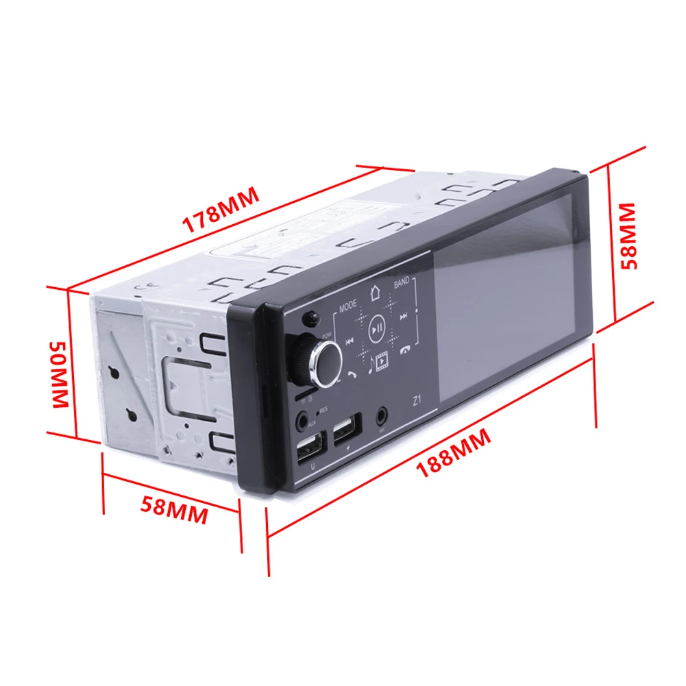 1 Din Car Radio Audio Stereo USB AUX FM Audio Player Radio Station Car Audio Support Rear View Camera Steering Wheel Contral
1 Din Car Radio Audio Stereo USB AUX FM Audio Player Radio Station Car Audio Support Rear View Camera Steering Wheel Contral