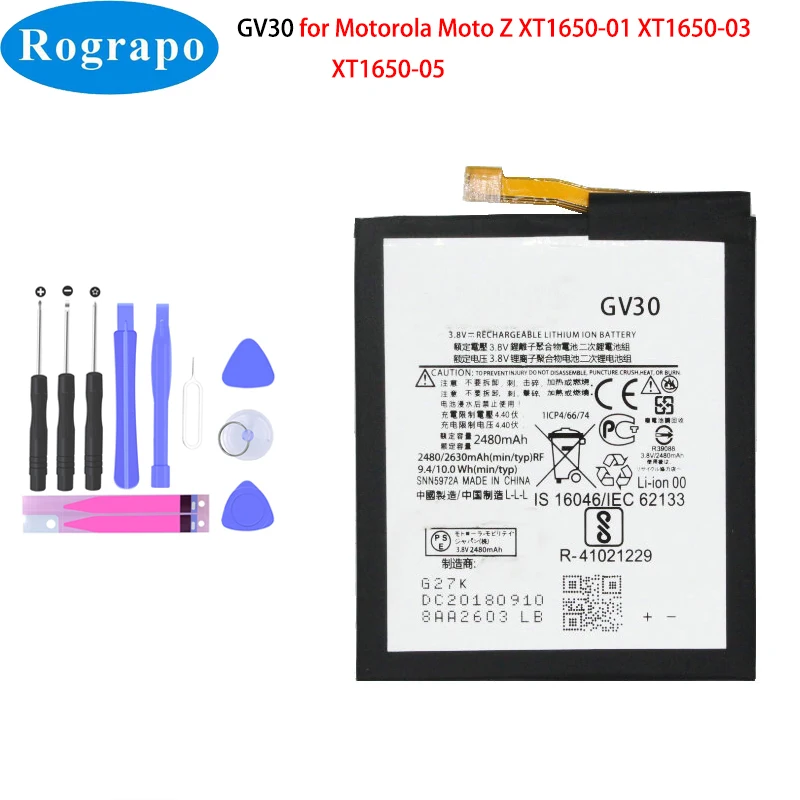Новый аккумулятор 2630 мА · ч GV30 SNN5972A для Motorola Moto Z XT1650-01 XT1650-03 XT1650-05 GV40 XT1650-02 мобильный телефон
Новый аккумулятор 2630 мА · ч GV30 SNN5972A для Motorola Moto Z XT1650-01 XT1650-03 XT1650-05 GV40 XT1650-02 мобильный телефон