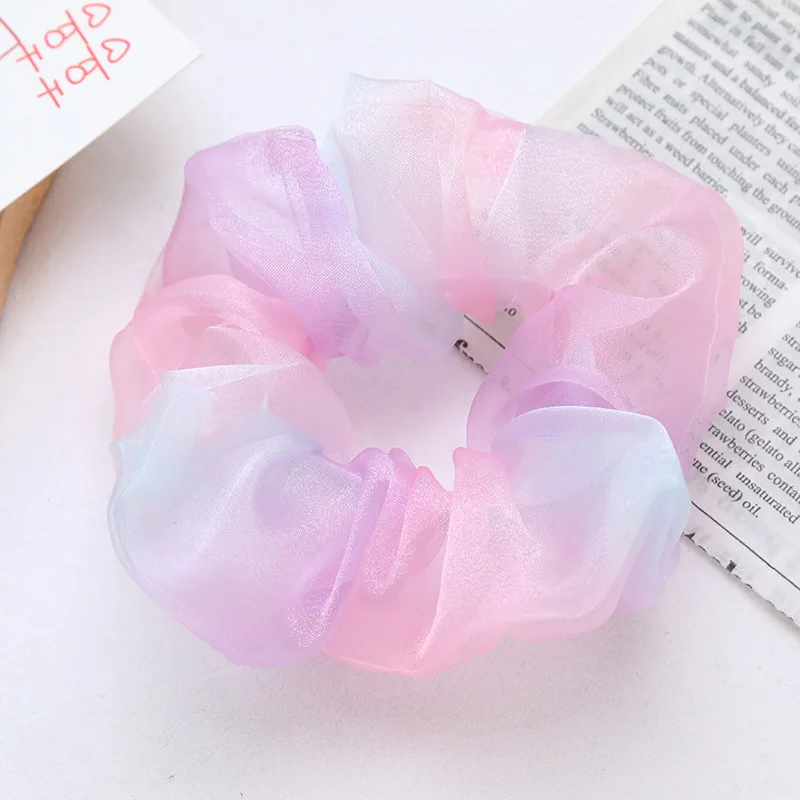 Sweet Color Mesh yarn Scrunchies Women Romantic Pink Blue Hair Rope Rainbow Tulle Organza Hair Ties Hair Accessories
Sweet Color Mesh yarn Scrunchies Women Romantic Pink Blue Hair Rope Rainbow Tulle Organza Hair Ties Hair Accessories