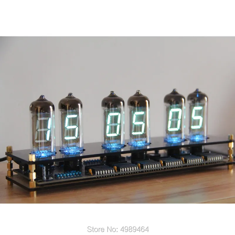 Креативный стеклянный подарок IV11 флуоресцентные трубчатые часы VFD набор для