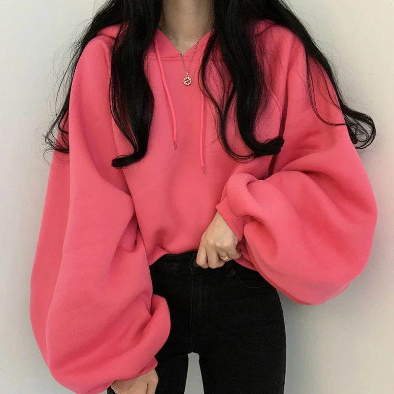 Knitted Sweater Korean Chic Autumn Style Versatile Candy Color White Loose Leisure Lantern Sleeve Head Hooded Women's Sweater
Knitted Sweater Korean Chic Autumn Style Versatile Candy Color White Loose Leisure Lantern Sleeve Head Hooded Women's Sweater