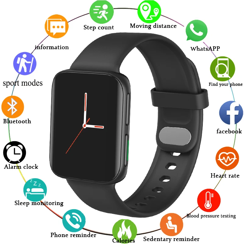 Men Smart Watch Waterproof Bletooth Call Music Player 1.75-inch HD 320*385 Pixel Display Sport fitness tracker Smartwatch+Box
Men Smart Watch Waterproof Bletooth Call Music Player 1.75-inch HD 320*385 Pixel Display Sport fitness tracker Smartwatch+Box