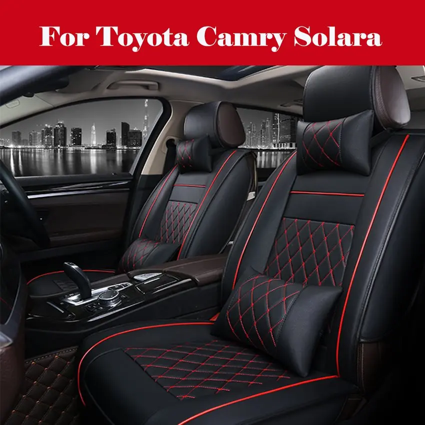 Deluxe Leather Car Seat Cover Waterproof 5-Seats Universal Full Set Cushion For Toyota Camry Solara
Deluxe Leather Car Seat Cover Waterproof 5-Seats Universal Full Set Cushion For Toyota Camry Solara