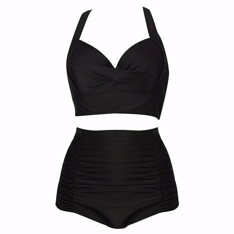 2019 New Swimsuit Women Bikini Set High Waist Halter Bandeau Swimwear Sexy Biquini Bathing Suit Plus Size 5XL
2019 New Swimsuit Women Bikini Set High Waist Halter Bandeau Swimwear Sexy Biquini Bathing Suit Plus Size 5XL