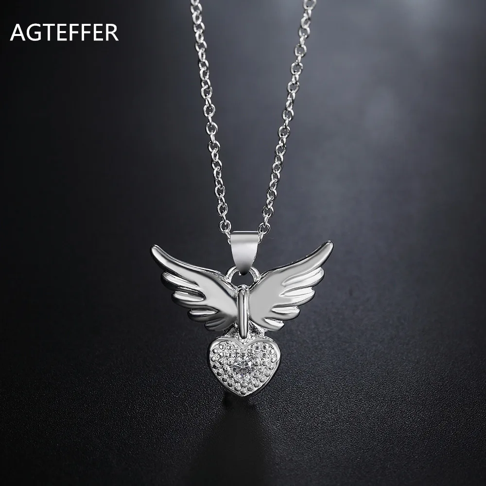 AGTEFFER 925 Sterling Silver Angel Necklace for Women's Fashion and Exquisite Valentine's Day Jewelry Gifts
AGTEFFER 925 Sterling Silver Angel Necklace for Women's Fashion and Exquisite Valentine's Day Jewelry Gifts