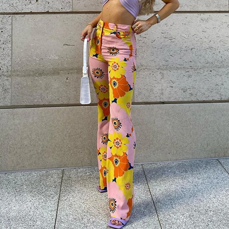 Floral Print Y2K Straight Pants Women Streetwear Fashion Joggers Sweatpants Vintage Harajuku Summer Cargo Trousers
Floral Print Y2K Straight Pants Women Streetwear Fashion Joggers Sweatpants Vintage Harajuku Summer Cargo Trousers