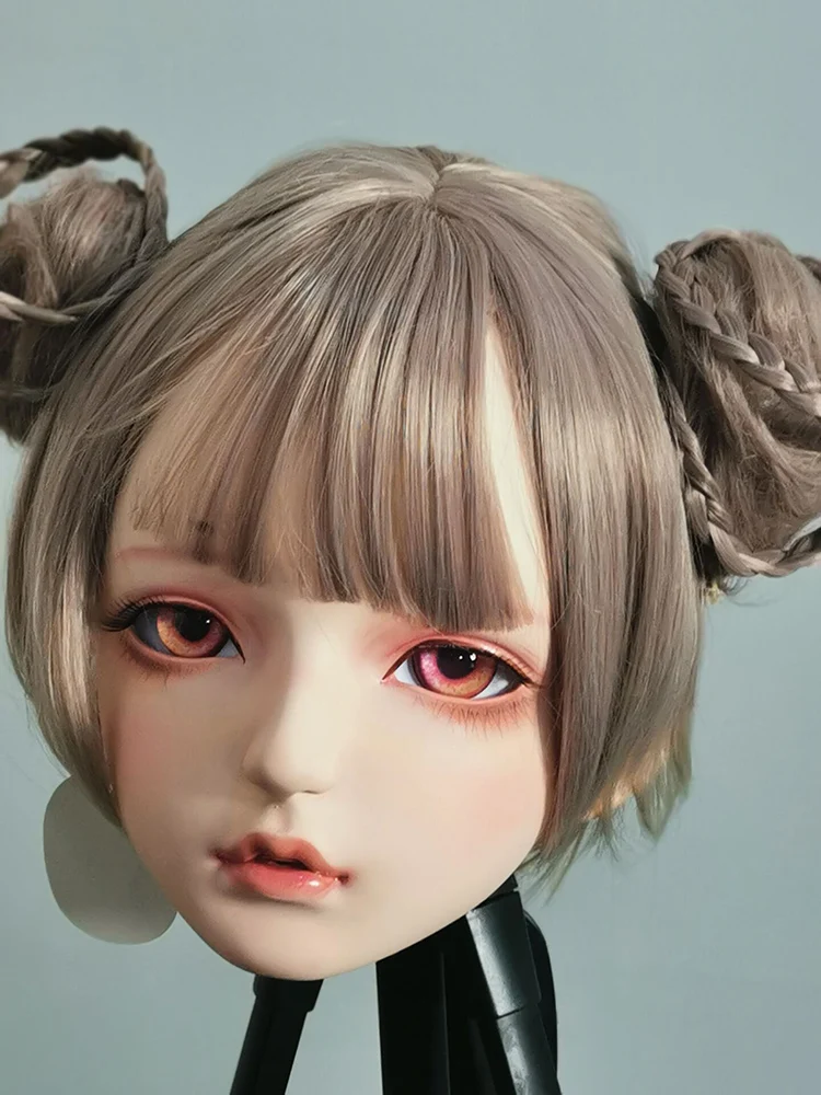 Фото (Dollkii 05) Женская силиконовая смола косплей BJD крестообразная маска для головы