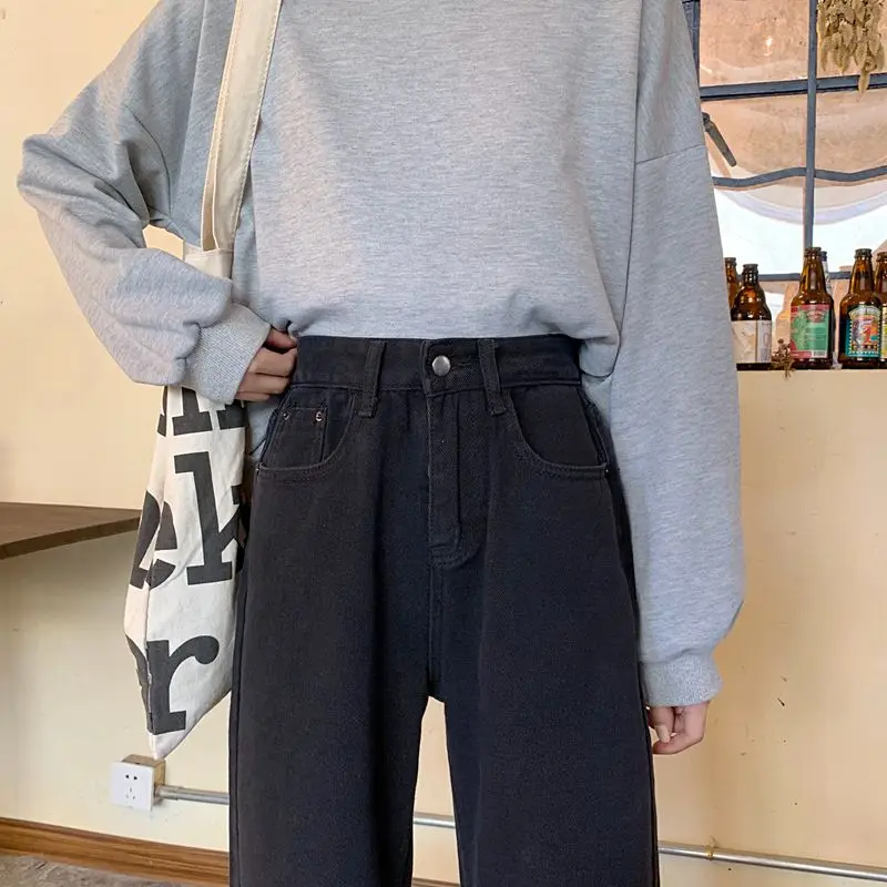 Jeans Women Retro Basic High Waisted Female Vintage Loose Straight Womens Trousers Casual Hot Saled Street Style Novelty Simple
Jeans Women Retro Basic High Waisted Female Vintage Loose Straight Womens Trousers Casual Hot Saled Street Style Novelty Simple