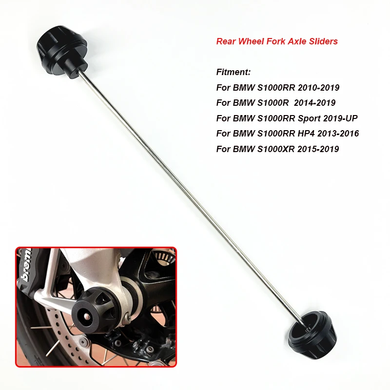For BMW S1000RR 2010-2019 S1000R 2014-2019 2017 2018 Motorcycle Rear Axle Fork Crash Sliders Wheel Protector Falling Protection
For BMW S1000RR 2010-2019 S1000R 2014-2019 2017 2018 Motorcycle Rear Axle Fork Crash Sliders Wheel Protector Falling Protection