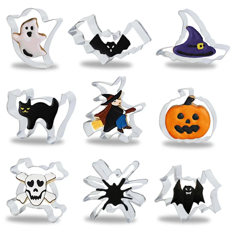 Halloween Decor Cookie Cutter Pumpkin Ghost Witch Stainless Steel Biscuits Cake Mould Mold For Halloween Party Home Baking Tools
Halloween Decor Cookie Cutter Pumpkin Ghost Witch Stainless Steel Biscuits Cake Mould Mold For Halloween Party Home Baking Tools