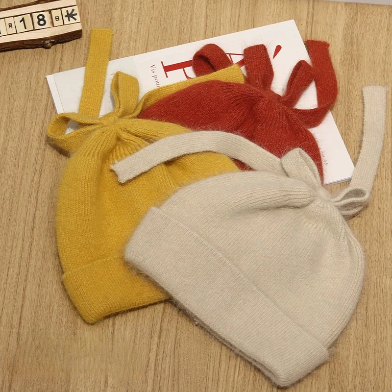 Winter INS Fsahion Cute Bow Rabbit Wool Beanies Hat Women Warm Knitted Hat Girl Autumn Korean Japanese Gorros
Winter INS Fsahion Cute Bow Rabbit Wool Beanies Hat Women Warm Knitted Hat Girl Autumn Korean Japanese Gorros