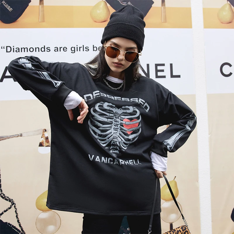 UNIFREE Vintage Print Women Sweartshirts Long Sleeve Crew Drop Shoulder Swearshirts Streetwear Tops Mujeres Sweetshirts
UNIFREE Vintage Print Women Sweartshirts Long Sleeve Crew Drop Shoulder Swearshirts Streetwear Tops Mujeres Sweetshirts