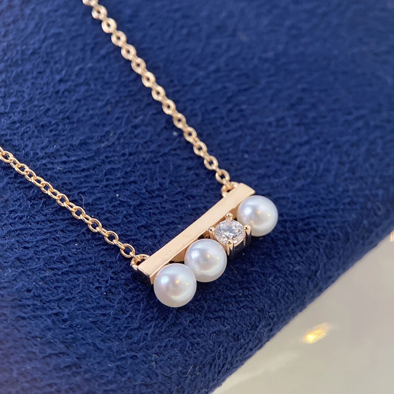Exquisite Pearl Necklace Simple 1-Shape Pendant Fashion Rose Gold Jewelry For Women Wedding Cocktail Party Charm Clavicle Chain
Exquisite Pearl Necklace Simple 1-Shape Pendant Fashion Rose Gold Jewelry For Women Wedding Cocktail Party Charm Clavicle Chain