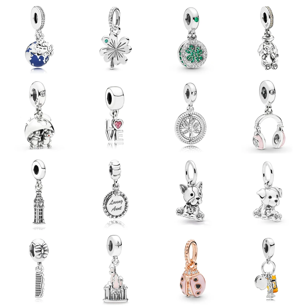 NEW 100% 925 Sterling Silver Cute Dog Pink Ladybug Castle Earphone Pendant Charm Fit DIY Original Female Bracelet Jewelry Gift
NEW 100% 925 Sterling Silver Cute Dog Pink Ladybug Castle Earphone Pendant Charm Fit DIY Original Female Bracelet Jewelry Gift