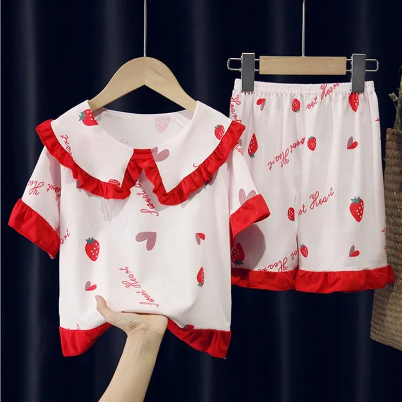 Пижама детская, для девочек, тонкая, в стиле принцессы
Пижама детская, для девочек, тонкая, в стиле принцессы