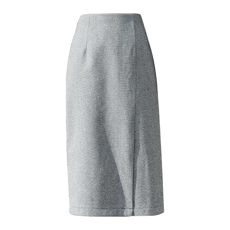 Qiu dong gray bust skirt of tall waist fall 2020 new female temperament commuter split black knee-high package hip skirt
Qiu dong gray bust skirt of tall waist fall 2020 new female temperament commuter split black knee-high package hip skirt