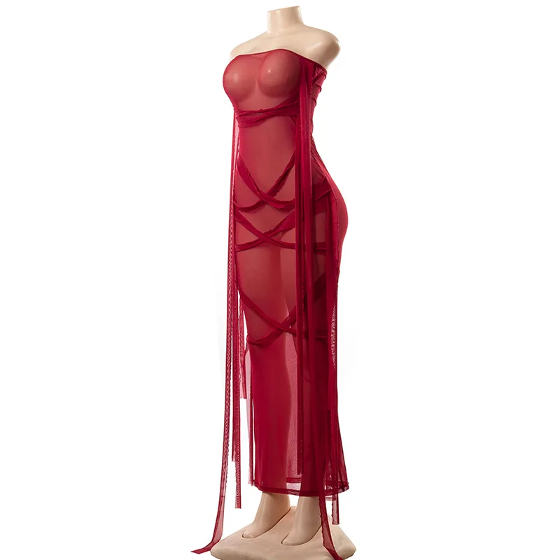 ANGELS 2021 Spring New 50% Off Pure Color Skirts Tassel Wrapped Breast Mesh Perspective Drawstring Long Dress Women's AG31111
ANGELS 2021 Spring New 50% Off Pure Color Skirts Tassel Wrapped Breast Mesh Perspective Drawstring Long Dress Women's AG31111