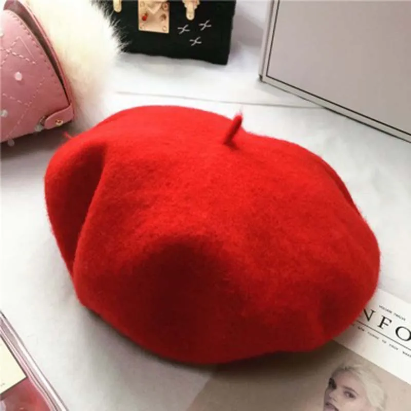 Korean Style Berets Hats for Women Elastic Vintage Cap Spring Autumn Warm Hat Fashion Solid Color Girls Beret Hat Chapeau Femme
Korean Style Berets Hats for Women Elastic Vintage Cap Spring Autumn Warm Hat Fashion Solid Color Girls Beret Hat Chapeau Femme