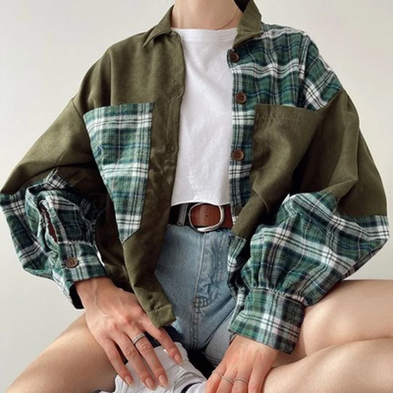 WeiYao Fairy Grunge Vintage Argyle Plaid Shirts Women Single Breasted E Girl Aesthetic Long Sleeve Autumn Tops And Blouses New
WeiYao Fairy Grunge Vintage Argyle Plaid Shirts Women Single Breasted E Girl Aesthetic Long Sleeve Autumn Tops And Blouses New
