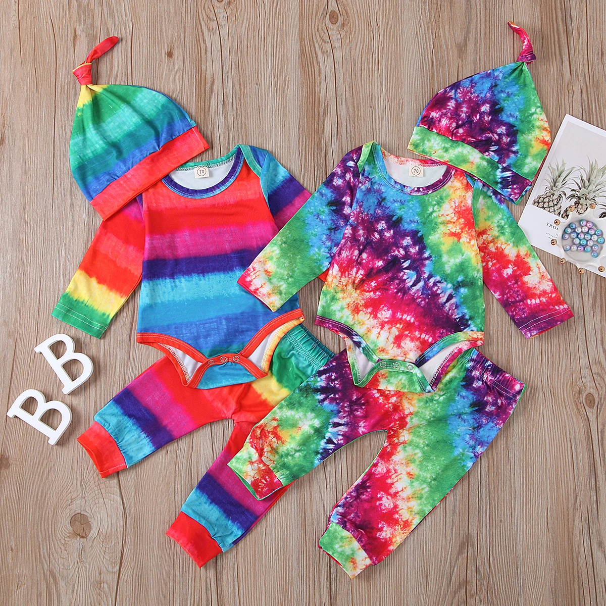 infant baby boys girls autumn full sleeve tie-dyed tops bodysuits long pants hat toddler newborn clothes sets 3pcs 3-18M
infant baby boys girls autumn full sleeve tie-dyed tops bodysuits long pants hat toddler newborn clothes sets 3pcs 3-18M
